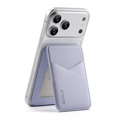 ESEBLE S3 Color Blocked Faux Leather Texture Magnetic RFID Mobile Phone Card Slots Holder