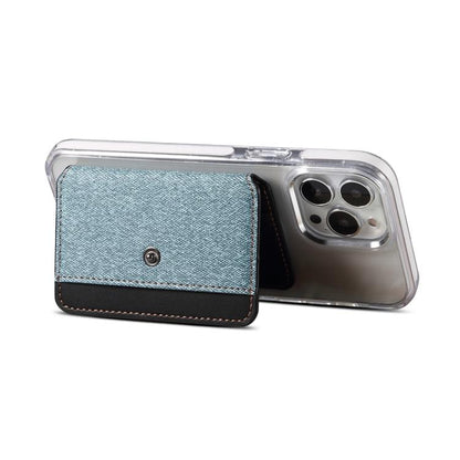 ESEBLE Adhesive Style Color Blocked Folding Mobile Phone Card Slots Holder