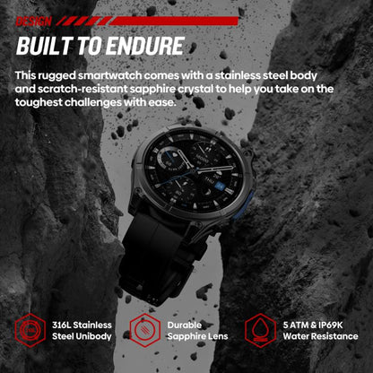 T-Rex 1.43 inch AMOLED Display Rugged Smart Watch with Built-in Flashlight