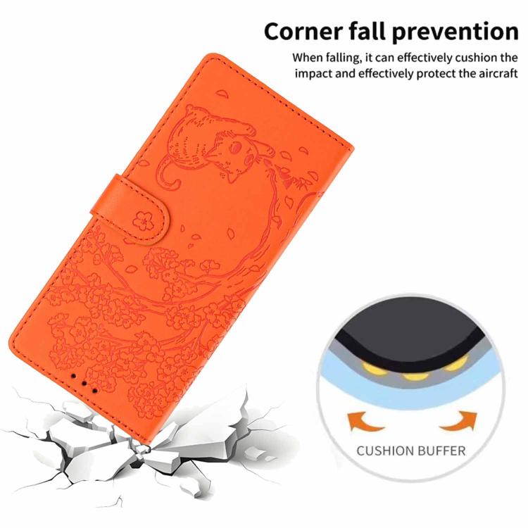 Tree Cat Embossed Flip Vegan Leather Phone Case, For Google Pixel 6a