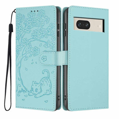 Tree Cat Embossed Flip Vegan Leather Phone Case, For Google Pixel 10a, For Google Pixel 10 Pro XL, For Google Pixel 10 / 10 Pro, For Google Pixel 9a, For Google Pixel 9 Pro XL, For Google Pixel 9 / 9 Pro, For Google Pixel 8a, For Google Pixel 8 Pro    ...
