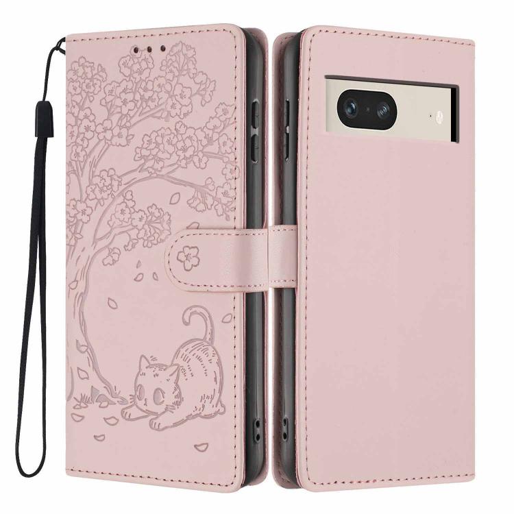 Tree Cat Embossed Flip Vegan Leather Phone Case, For Google Pixel 10a, For Google Pixel 10 Pro XL, For Google Pixel 10 / 10 Pro, For Google Pixel 9a, For Google Pixel 9 Pro XL, For Google Pixel 9 / 9 Pro, For Google Pixel 8a, For Google Pixel 8 Pro    ...