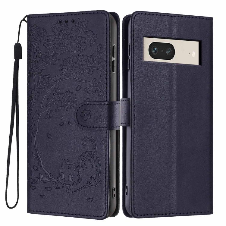 Tree Cat Embossed Flip Vegan Leather Phone Case, For Google Pixel 10a, For Google Pixel 10 Pro XL, For Google Pixel 10 / 10 Pro, For Google Pixel 9a, For Google Pixel 9 Pro XL, For Google Pixel 9 / 9 Pro, For Google Pixel 8a, For Google Pixel 8 Pro    ...