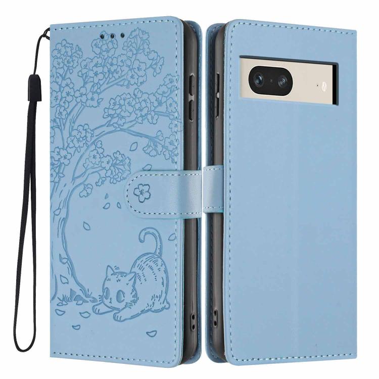 Tree Cat Embossed Flip Vegan Leather Phone Case, For Google Pixel 10a, For Google Pixel 10 Pro XL, For Google Pixel 10 / 10 Pro, For Google Pixel 9a, For Google Pixel 9 Pro XL, For Google Pixel 9 / 9 Pro, For Google Pixel 8a, For Google Pixel 8 Pro    ...
