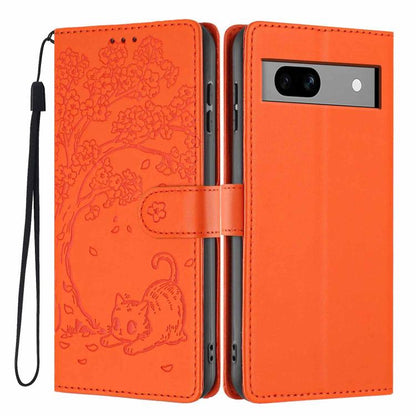 Tree Cat Embossed Flip Vegan Leather Phone Case, For Google Pixel 10a, For Google Pixel 10 Pro XL, For Google Pixel 10 / 10 Pro, For Google Pixel 9a, For Google Pixel 9 Pro XL, For Google Pixel 9 / 9 Pro, For Google Pixel 8a, For Google Pixel 8 Pro    ...