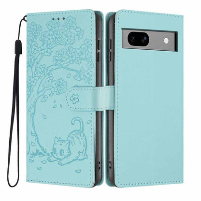 Tree Cat Embossed Flip Vegan Leather Phone Case, For Google Pixel 10a, For Google Pixel 10 Pro XL, For Google Pixel 10 / 10 Pro, For Google Pixel 9a, For Google Pixel 9 Pro XL, For Google Pixel 9 / 9 Pro, For Google Pixel 8a, For Google Pixel 8 Pro    ...