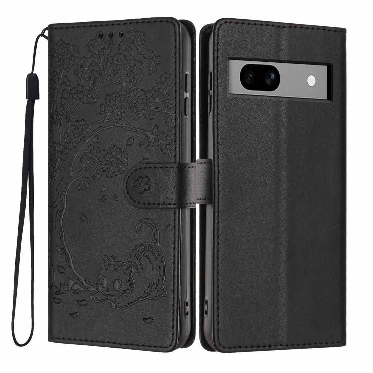 Tree Cat Embossed Flip Vegan Leather Phone Case, For Google Pixel 10a, For Google Pixel 10 Pro XL, For Google Pixel 10 / 10 Pro, For Google Pixel 9a, For Google Pixel 9 Pro XL, For Google Pixel 9 / 9 Pro, For Google Pixel 8a, For Google Pixel 8 Pro    ...