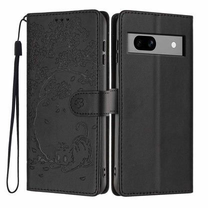 Tree Cat Embossed Flip Vegan Leather Phone Case, For Google Pixel 10a, For Google Pixel 10 Pro XL, For Google Pixel 10 / 10 Pro, For Google Pixel 9a, For Google Pixel 9 Pro XL, For Google Pixel 9 / 9 Pro, For Google Pixel 8a, For Google Pixel 8 Pro    ...