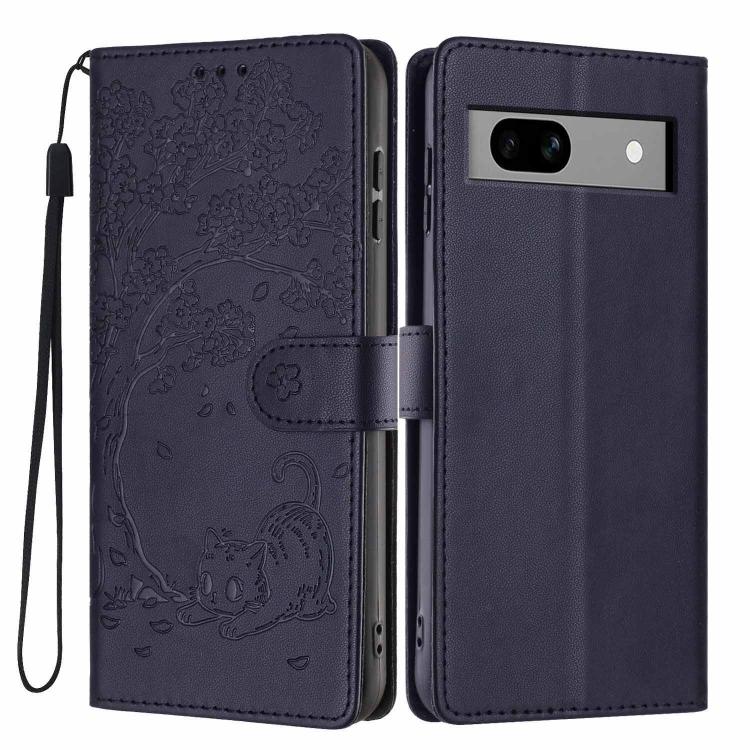 Tree Cat Embossed Flip Vegan Leather Phone Case, For Google Pixel 10a, For Google Pixel 10 Pro XL, For Google Pixel 10 / 10 Pro, For Google Pixel 9a, For Google Pixel 9 Pro XL, For Google Pixel 9 / 9 Pro, For Google Pixel 8a, For Google Pixel 8 Pro    ...