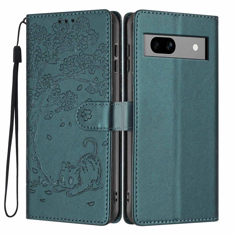 Tree Cat Embossed Flip Vegan Leather Phone Case, For Google Pixel 10a, For Google Pixel 10 Pro XL, For Google Pixel 10 / 10 Pro, For Google Pixel 9a, For Google Pixel 9 Pro XL, For Google Pixel 9 / 9 Pro, For Google Pixel 8a, For Google Pixel 8 Pro    ...
