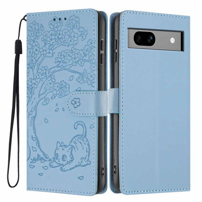 Tree Cat Embossed Flip Vegan Leather Phone Case, For Google Pixel 10a, For Google Pixel 10 Pro XL, For Google Pixel 10 / 10 Pro, For Google Pixel 9a, For Google Pixel 9 Pro XL, For Google Pixel 9 / 9 Pro, For Google Pixel 8a, For Google Pixel 8 Pro    ...