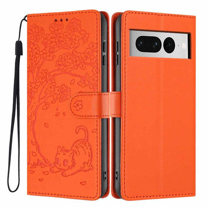 Tree Cat Embossed Flip Vegan Leather Phone Case, For Google Pixel 10a, For Google Pixel 10 Pro XL, For Google Pixel 10 / 10 Pro, For Google Pixel 9a, For Google Pixel 9 Pro XL, For Google Pixel 9 / 9 Pro, For Google Pixel 8a, For Google Pixel 8 Pro    ...
