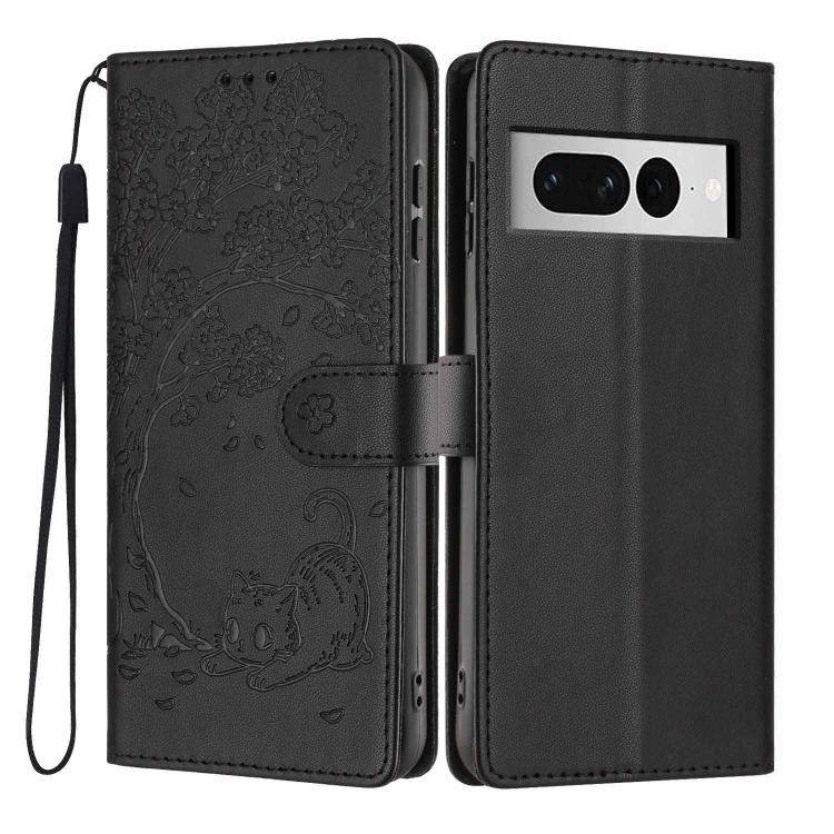 Tree Cat Embossed Flip Vegan Leather Phone Case, For Google Pixel 10a, For Google Pixel 10 Pro XL, For Google Pixel 10 / 10 Pro, For Google Pixel 9a, For Google Pixel 9 Pro XL, For Google Pixel 9 / 9 Pro, For Google Pixel 8a, For Google Pixel 8 Pro    ...