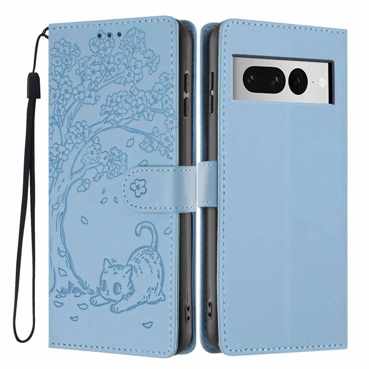 Tree Cat Embossed Flip Vegan Leather Phone Case, For Google Pixel 10a, For Google Pixel 10 Pro XL, For Google Pixel 10 / 10 Pro, For Google Pixel 9a, For Google Pixel 9 Pro XL, For Google Pixel 9 / 9 Pro, For Google Pixel 8a, For Google Pixel 8 Pro    ...