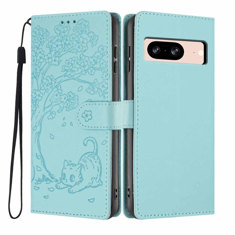 Tree Cat Embossed Flip Vegan Leather Phone Case, For Google Pixel 10a, For Google Pixel 10 Pro XL, For Google Pixel 10 / 10 Pro, For Google Pixel 9a, For Google Pixel 9 Pro XL, For Google Pixel 9 / 9 Pro, For Google Pixel 8a, For Google Pixel 8 Pro    ...