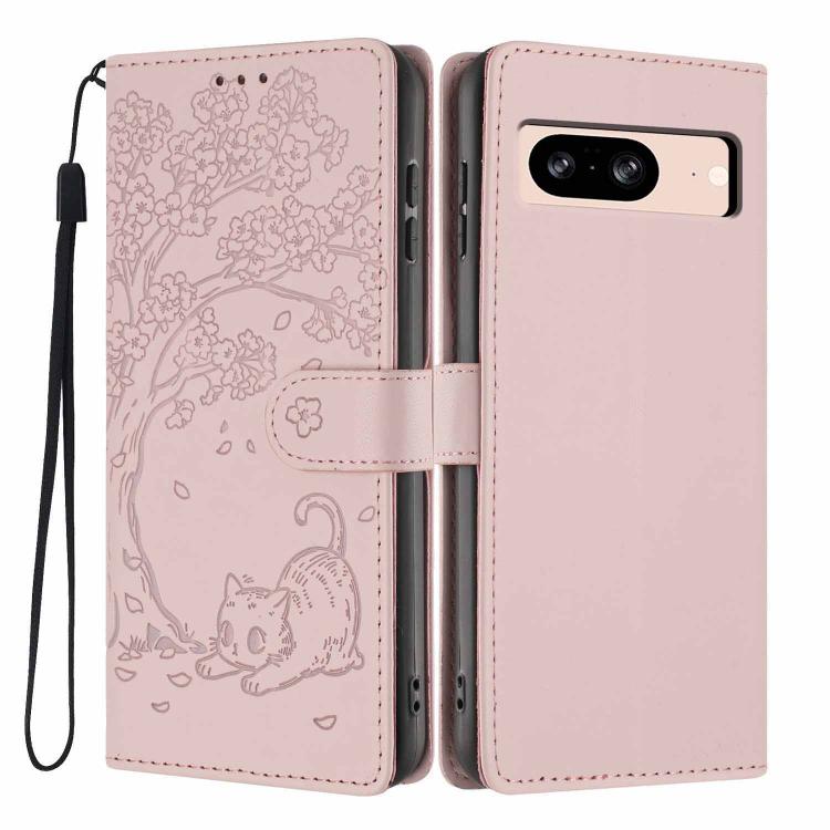Tree Cat Embossed Flip Vegan Leather Phone Case, For Google Pixel 10a, For Google Pixel 10 Pro XL, For Google Pixel 10 / 10 Pro, For Google Pixel 9a, For Google Pixel 9 Pro XL, For Google Pixel 9 / 9 Pro, For Google Pixel 8a, For Google Pixel 8 Pro    ...