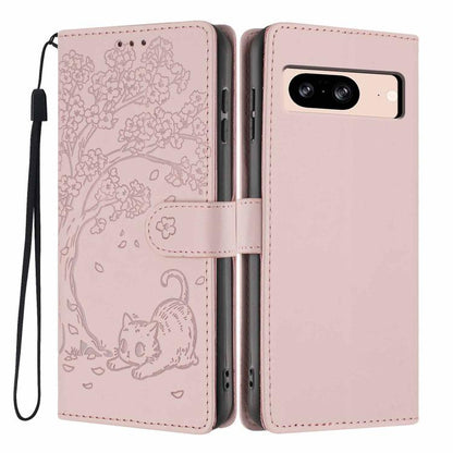 Tree Cat Embossed Flip Vegan Leather Phone Case, For Google Pixel 10a, For Google Pixel 10 Pro XL, For Google Pixel 10 / 10 Pro, For Google Pixel 9a, For Google Pixel 9 Pro XL, For Google Pixel 9 / 9 Pro, For Google Pixel 8a, For Google Pixel 8 Pro    ...