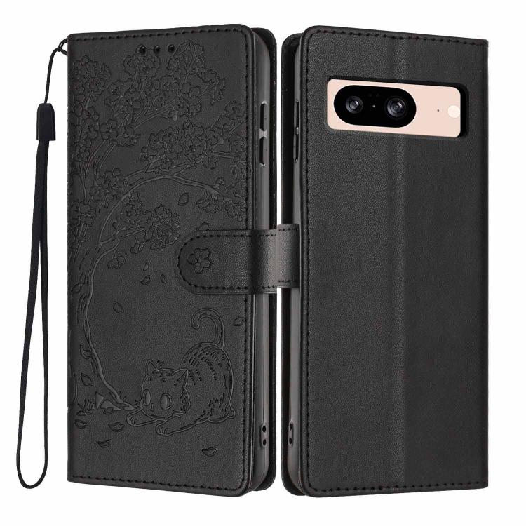 Tree Cat Embossed Flip Vegan Leather Phone Case, For Google Pixel 10a, For Google Pixel 10 Pro XL, For Google Pixel 10 / 10 Pro, For Google Pixel 9a, For Google Pixel 9 Pro XL, For Google Pixel 9 / 9 Pro, For Google Pixel 8a, For Google Pixel 8 Pro    ...