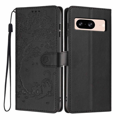 Tree Cat Embossed Flip Vegan Leather Phone Case, For Google Pixel 10a, For Google Pixel 10 Pro XL, For Google Pixel 10 / 10 Pro, For Google Pixel 9a, For Google Pixel 9 Pro XL, For Google Pixel 9 / 9 Pro, For Google Pixel 8a, For Google Pixel 8 Pro    ...