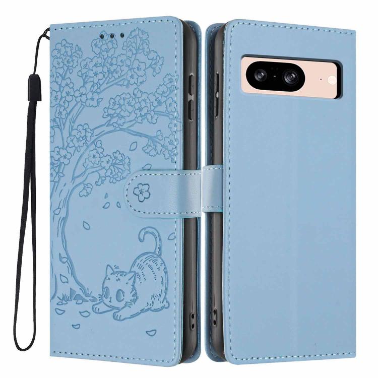 Tree Cat Embossed Flip Vegan Leather Phone Case, For Google Pixel 10a, For Google Pixel 10 Pro XL, For Google Pixel 10 / 10 Pro, For Google Pixel 9a, For Google Pixel 9 Pro XL, For Google Pixel 9 / 9 Pro, For Google Pixel 8a, For Google Pixel 8 Pro    ...