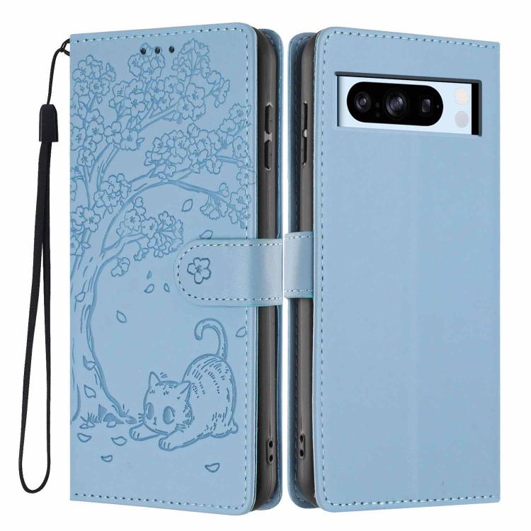 Tree Cat Embossed Flip Vegan Leather Phone Case, For Google Pixel 10a, For Google Pixel 10 Pro XL, For Google Pixel 10 / 10 Pro, For Google Pixel 9a, For Google Pixel 9 Pro XL, For Google Pixel 9 / 9 Pro, For Google Pixel 8a, For Google Pixel 8 Pro    ...