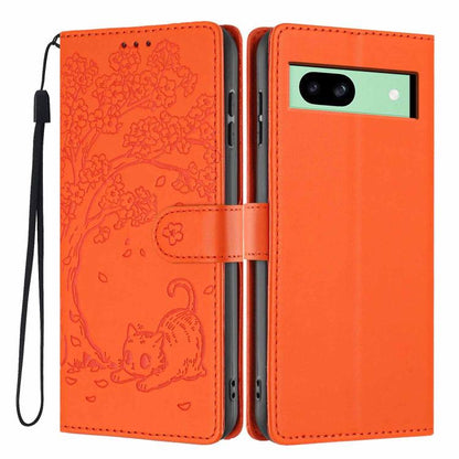 Tree Cat Embossed Flip Vegan Leather Phone Case, For Google Pixel 10a, For Google Pixel 10 Pro XL, For Google Pixel 10 / 10 Pro, For Google Pixel 9a, For Google Pixel 9 Pro XL, For Google Pixel 9 / 9 Pro, For Google Pixel 8a, For Google Pixel 8 Pro    ...
