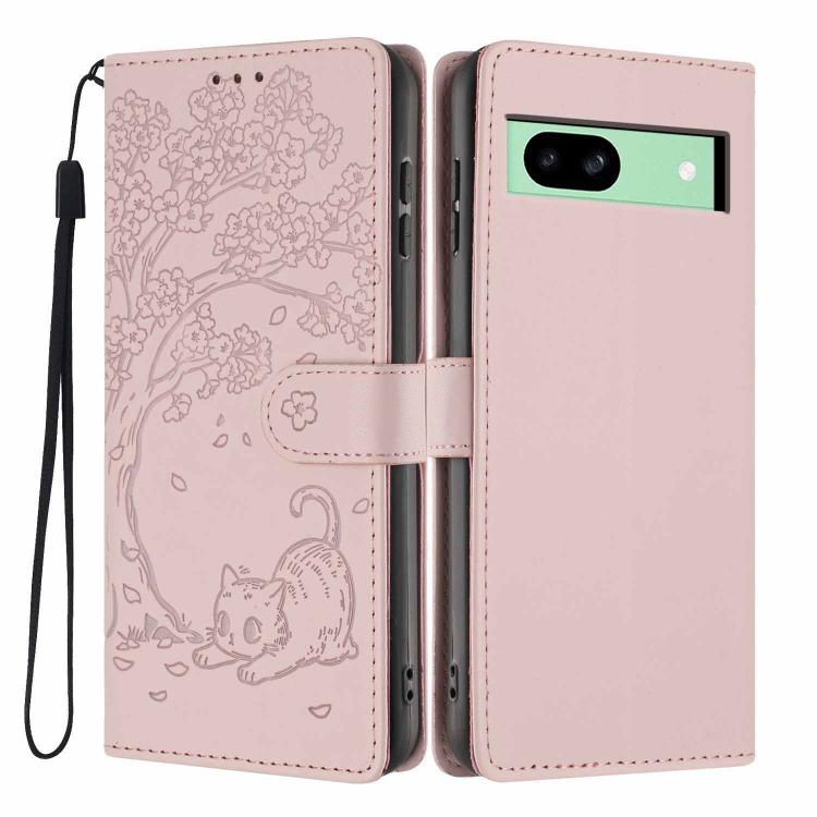 Tree Cat Embossed Flip Vegan Leather Phone Case, For Google Pixel 10a, For Google Pixel 10 Pro XL, For Google Pixel 10 / 10 Pro, For Google Pixel 9a, For Google Pixel 9 Pro XL, For Google Pixel 9 / 9 Pro, For Google Pixel 8a, For Google Pixel 8 Pro    ...