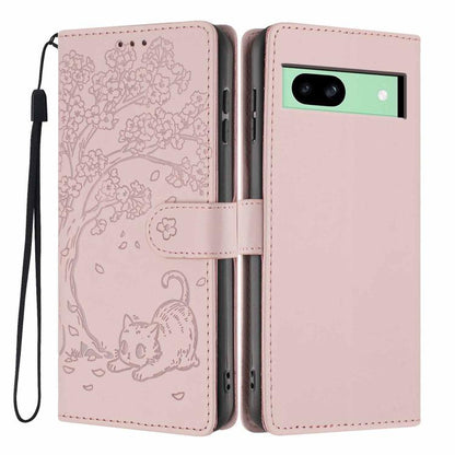 Tree Cat Embossed Flip Vegan Leather Phone Case, For Google Pixel 10a, For Google Pixel 10 Pro XL, For Google Pixel 10 / 10 Pro, For Google Pixel 9a, For Google Pixel 9 Pro XL, For Google Pixel 9 / 9 Pro, For Google Pixel 8a, For Google Pixel 8 Pro    ...