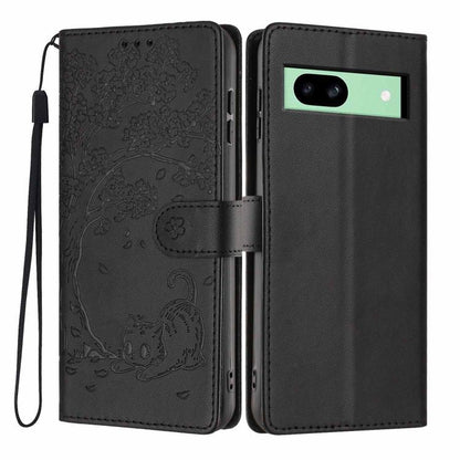 Tree Cat Embossed Flip Vegan Leather Phone Case, For Google Pixel 10a, For Google Pixel 10 Pro XL, For Google Pixel 10 / 10 Pro, For Google Pixel 9a, For Google Pixel 9 Pro XL, For Google Pixel 9 / 9 Pro, For Google Pixel 8a, For Google Pixel 8 Pro    ...