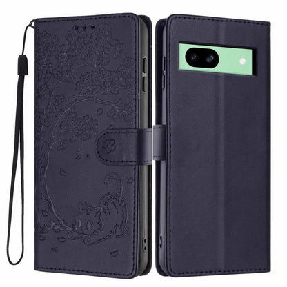 Tree Cat Embossed Flip Vegan Leather Phone Case, For Google Pixel 10a, For Google Pixel 10 Pro XL, For Google Pixel 10 / 10 Pro, For Google Pixel 9a, For Google Pixel 9 Pro XL, For Google Pixel 9 / 9 Pro, For Google Pixel 8a, For Google Pixel 8 Pro    ...
