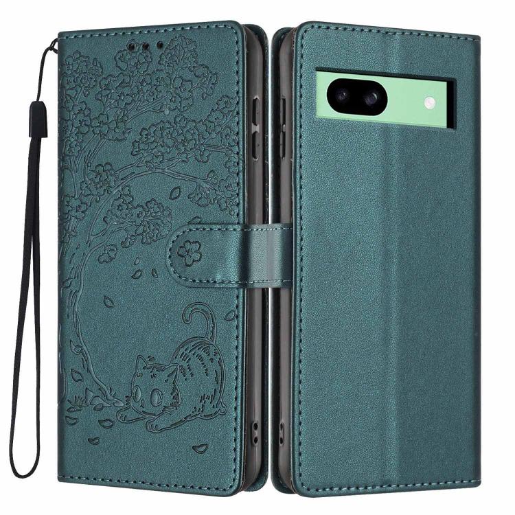 Tree Cat Embossed Flip Vegan Leather Phone Case, For Google Pixel 10a, For Google Pixel 10 Pro XL, For Google Pixel 10 / 10 Pro, For Google Pixel 9a, For Google Pixel 9 Pro XL, For Google Pixel 9 / 9 Pro, For Google Pixel 8a, For Google Pixel 8 Pro    ...