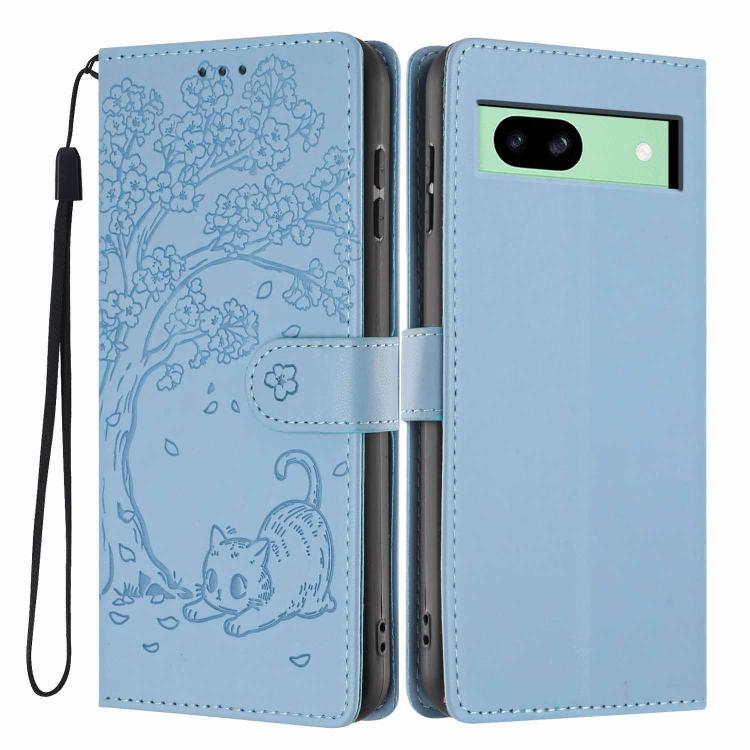 Tree Cat Embossed Flip Vegan Leather Phone Case, For Google Pixel 10a, For Google Pixel 10 Pro XL, For Google Pixel 10 / 10 Pro, For Google Pixel 9a, For Google Pixel 9 Pro XL, For Google Pixel 9 / 9 Pro, For Google Pixel 8a, For Google Pixel 8 Pro    ...