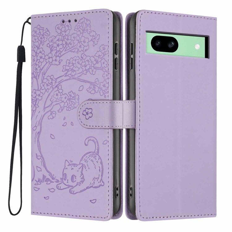 Tree Cat Embossed Flip Vegan Leather Phone Case, For Google Pixel 10a, For Google Pixel 10 Pro XL, For Google Pixel 10 / 10 Pro, For Google Pixel 9a, For Google Pixel 9 Pro XL, For Google Pixel 9 / 9 Pro, For Google Pixel 8a, For Google Pixel 8 Pro    ...