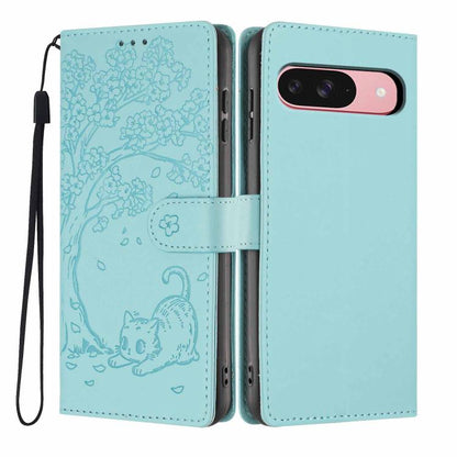 Tree Cat Embossed Flip Vegan Leather Phone Case, For Google Pixel 10a, For Google Pixel 10 Pro XL, For Google Pixel 10 / 10 Pro, For Google Pixel 9a, For Google Pixel 9 Pro XL, For Google Pixel 9 / 9 Pro, For Google Pixel 8a, For Google Pixel 8 Pro    ...