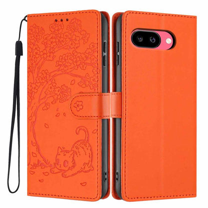 Tree Cat Embossed Flip Vegan Leather Phone Case, For Google Pixel 10a, For Google Pixel 10 Pro XL, For Google Pixel 10 / 10 Pro, For Google Pixel 9a, For Google Pixel 9 Pro XL, For Google Pixel 9 / 9 Pro, For Google Pixel 8a, For Google Pixel 8 Pro    ...