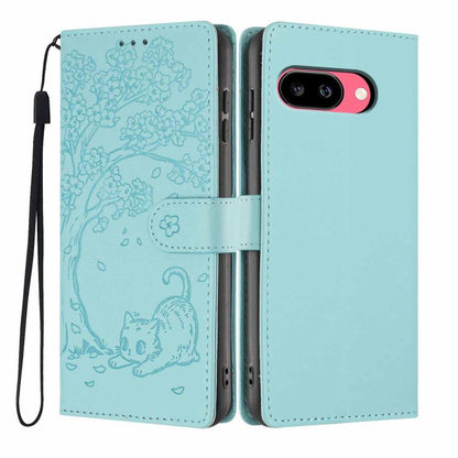Tree Cat Embossed Flip Vegan Leather Phone Case, For Google Pixel 10a, For Google Pixel 10 Pro XL, For Google Pixel 10 / 10 Pro, For Google Pixel 9a, For Google Pixel 9 Pro XL, For Google Pixel 9 / 9 Pro, For Google Pixel 8a, For Google Pixel 8 Pro    ...