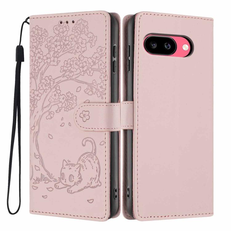Tree Cat Embossed Flip Vegan Leather Phone Case, For Google Pixel 10a, For Google Pixel 10 Pro XL, For Google Pixel 10 / 10 Pro, For Google Pixel 9a, For Google Pixel 9 Pro XL, For Google Pixel 9 / 9 Pro, For Google Pixel 8a, For Google Pixel 8 Pro    ...