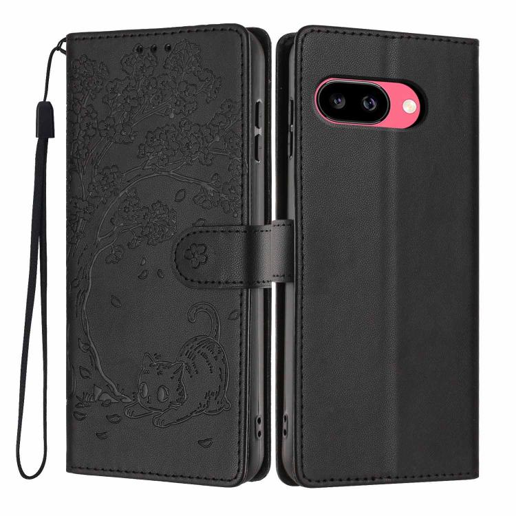 Tree Cat Embossed Flip Vegan Leather Phone Case, For Google Pixel 10a, For Google Pixel 10 Pro XL, For Google Pixel 10 / 10 Pro, For Google Pixel 9a, For Google Pixel 9 Pro XL, For Google Pixel 9 / 9 Pro, For Google Pixel 8a, For Google Pixel 8 Pro    ...