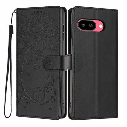 Tree Cat Embossed Flip Vegan Leather Phone Case, For Google Pixel 10a, For Google Pixel 10 Pro XL, For Google Pixel 10 / 10 Pro, For Google Pixel 9a, For Google Pixel 9 Pro XL, For Google Pixel 9 / 9 Pro, For Google Pixel 8a, For Google Pixel 8 Pro    ...