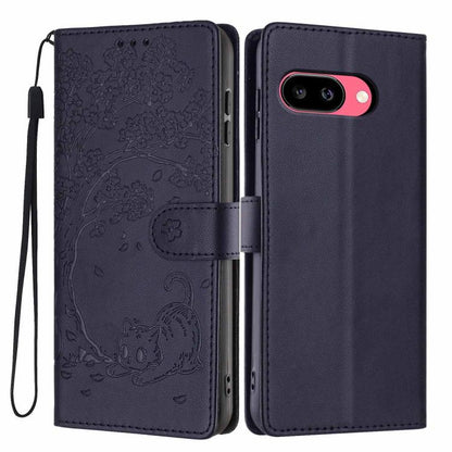 Tree Cat Embossed Flip Vegan Leather Phone Case, For Google Pixel 10a, For Google Pixel 10 Pro XL, For Google Pixel 10 / 10 Pro, For Google Pixel 9a, For Google Pixel 9 Pro XL, For Google Pixel 9 / 9 Pro, For Google Pixel 8a, For Google Pixel 8 Pro    ...