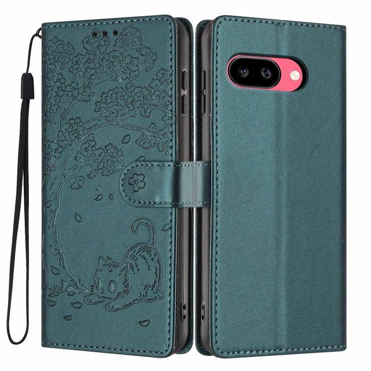 Tree Cat Embossed Flip Vegan Leather Phone Case, For Google Pixel 10a, For Google Pixel 10 Pro XL, For Google Pixel 10 / 10 Pro, For Google Pixel 9a, For Google Pixel 9 Pro XL, For Google Pixel 9 / 9 Pro, For Google Pixel 8a, For Google Pixel 8 Pro    ...
