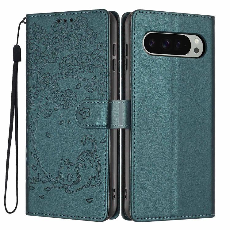Tree Cat Embossed Flip Vegan Leather Phone Case, For Google Pixel 10a, For Google Pixel 10 Pro XL, For Google Pixel 10 / 10 Pro, For Google Pixel 9a, For Google Pixel 9 Pro XL, For Google Pixel 9 / 9 Pro, For Google Pixel 8a, For Google Pixel 8 Pro    ...