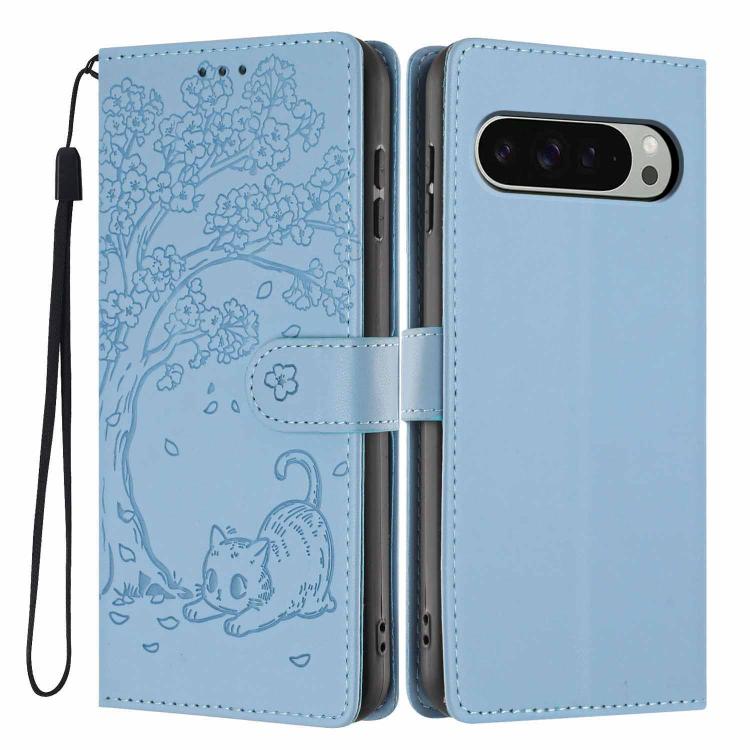 Tree Cat Embossed Flip Vegan Leather Phone Case, For Google Pixel 10a, For Google Pixel 10 Pro XL, For Google Pixel 10 / 10 Pro, For Google Pixel 9a, For Google Pixel 9 Pro XL, For Google Pixel 9 / 9 Pro, For Google Pixel 8a, For Google Pixel 8 Pro    ...