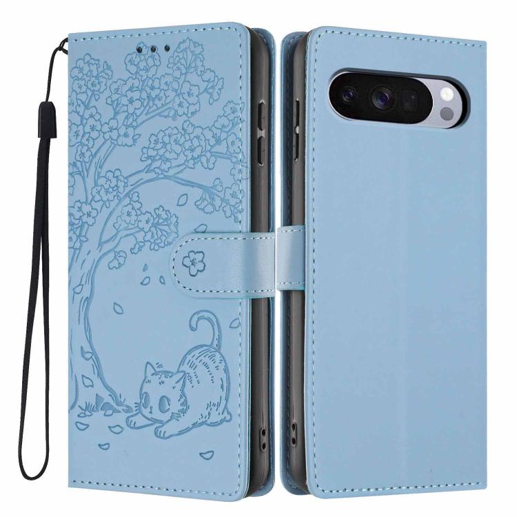 Tree Cat Embossed Flip Vegan Leather Phone Case, For Google Pixel 10a, For Google Pixel 10 Pro XL, For Google Pixel 10 / 10 Pro, For Google Pixel 9a, For Google Pixel 9 Pro XL, For Google Pixel 9 / 9 Pro, For Google Pixel 8a, For Google Pixel 8 Pro    ...