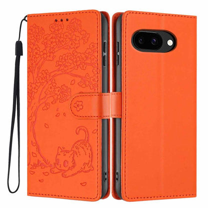 Tree Cat Embossed Flip Vegan Leather Phone Case, For Google Pixel 10a, For Google Pixel 10 Pro XL, For Google Pixel 10 / 10 Pro, For Google Pixel 9a, For Google Pixel 9 Pro XL, For Google Pixel 9 / 9 Pro, For Google Pixel 8a, For Google Pixel 8 Pro    ...