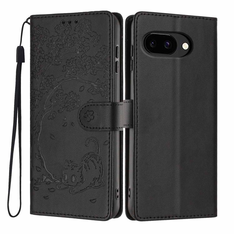 Tree Cat Embossed Flip Vegan Leather Phone Case, For Google Pixel 10a, For Google Pixel 10 Pro XL, For Google Pixel 10 / 10 Pro, For Google Pixel 9a, For Google Pixel 9 Pro XL, For Google Pixel 9 / 9 Pro, For Google Pixel 8a, For Google Pixel 8 Pro    ...