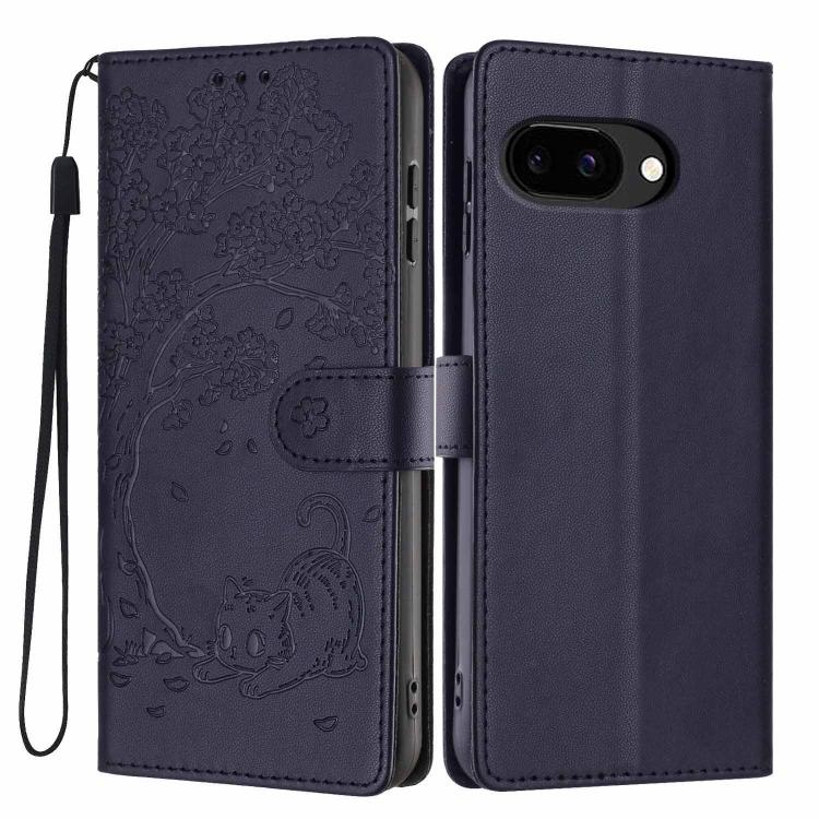 Tree Cat Embossed Flip Vegan Leather Phone Case, For Google Pixel 10a, For Google Pixel 10 Pro XL, For Google Pixel 10 / 10 Pro, For Google Pixel 9a, For Google Pixel 9 Pro XL, For Google Pixel 9 / 9 Pro, For Google Pixel 8a, For Google Pixel 8 Pro    ...