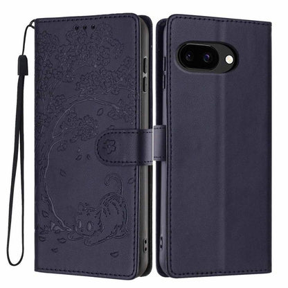 Tree Cat Embossed Flip Vegan Leather Phone Case, For Google Pixel 10a, For Google Pixel 10 Pro XL, For Google Pixel 10 / 10 Pro, For Google Pixel 9a, For Google Pixel 9 Pro XL, For Google Pixel 9 / 9 Pro, For Google Pixel 8a, For Google Pixel 8 Pro    ...