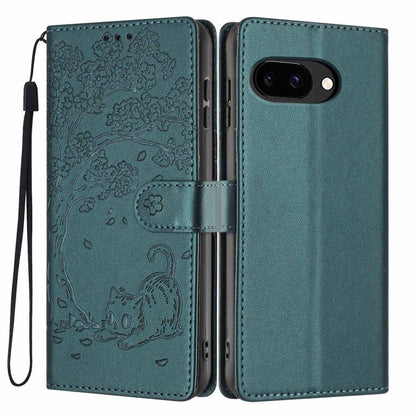Tree Cat Embossed Flip Vegan Leather Phone Case, For Google Pixel 10a, For Google Pixel 10 Pro XL, For Google Pixel 10 / 10 Pro, For Google Pixel 9a, For Google Pixel 9 Pro XL, For Google Pixel 9 / 9 Pro, For Google Pixel 8a, For Google Pixel 8 Pro    ...