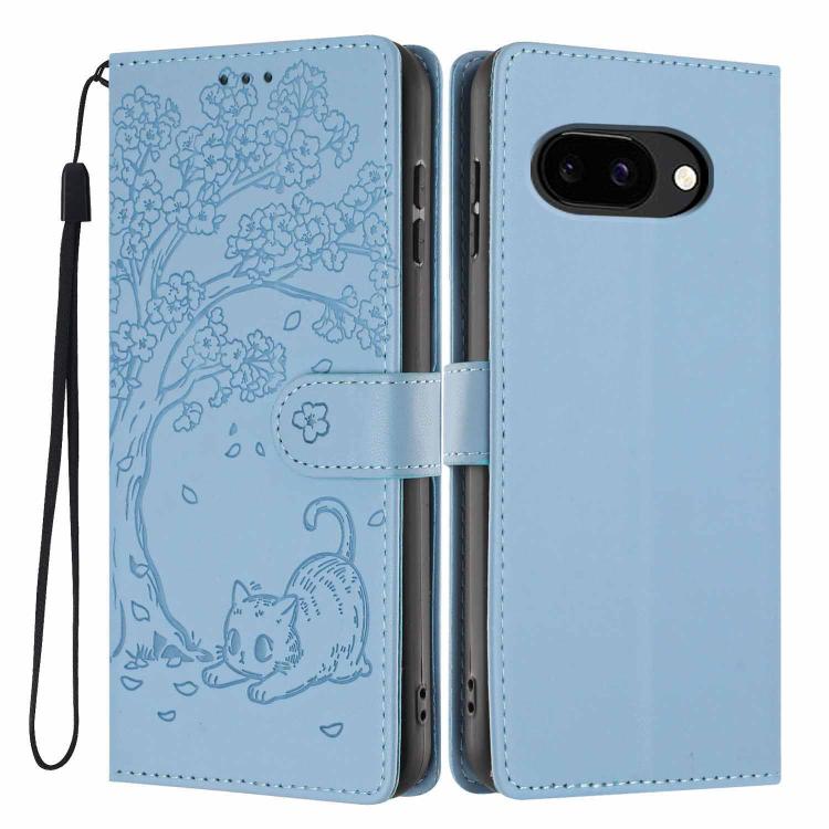 Tree Cat Embossed Flip Vegan Leather Phone Case, For Google Pixel 10a, For Google Pixel 10 Pro XL, For Google Pixel 10 / 10 Pro, For Google Pixel 9a, For Google Pixel 9 Pro XL, For Google Pixel 9 / 9 Pro, For Google Pixel 8a, For Google Pixel 8 Pro    ...